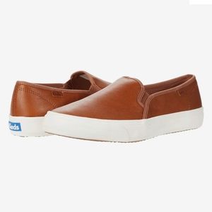 Keds double decker leather cognac womens size 10
